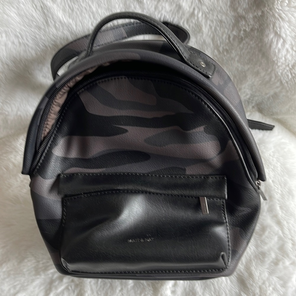 NWOT Matt & Nat mini backpack in black camo